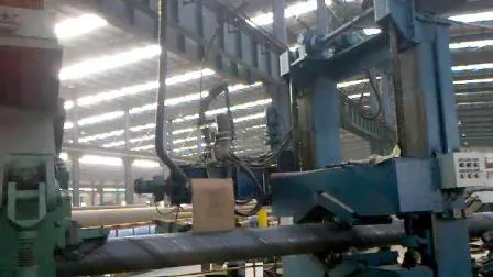 Molino de fabricación de tubos SSAW soldado en espiral de acero al carbono de alta frecuencia